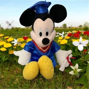 Disney Mickey Mouse Graduation Plush‎ 2004 Stuffed Animal Toy Collectible